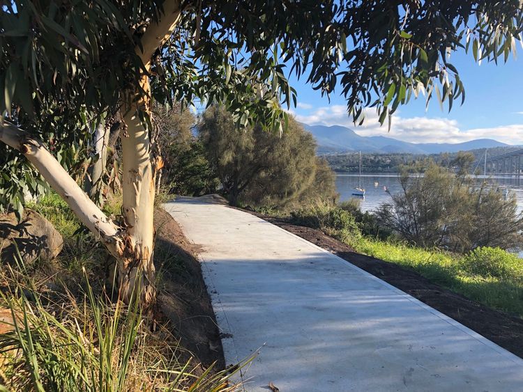 Clarence Foreshore Trail Montagu Bay to Kangaroo Bay Greater Hobart